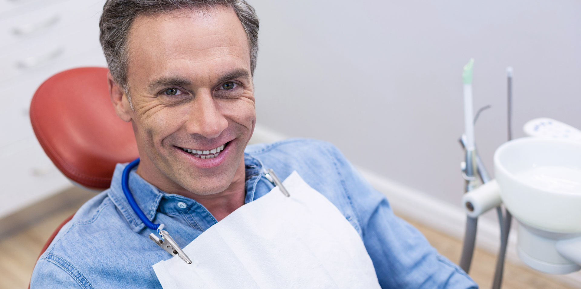 A man getting ready for root canals treatment
